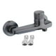 thumbnail image 5 of Grifo de ducha de pared con caño de cascada para bañera, grifo para lavabo, sistema de baño Gris, 5 of 9