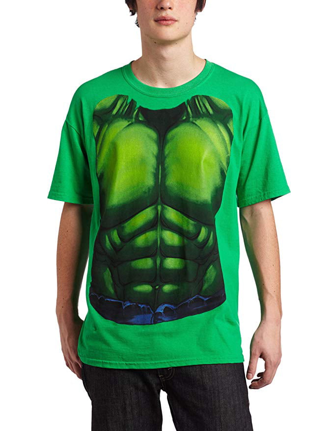 INCREDIBLE HULK smash costume muscles tee t-shirt MENS SMALL 