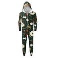 thumbnail image 2 of Pyjamas Assortis avec Capuche Décorative de Rennes, Tenues Familiales Assorties, Pjs Assortis Confortables pour un Style Familial Cohésif (Noir), 2 of 4