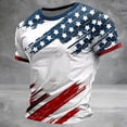 thumbnail image 2 of 250 Anniversary USA Shirt Men USA 250th Anniversary T-Shirt Patriotic Pride Tee Cotton Blend Shirts Casual Tops #08, 2 of 3