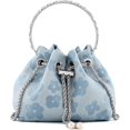 thumbnail image 1 of LHSHIDU Women Evening Handbag Mini Clutch Rhinestone Pouch Crossbody Handbag Purse Top Handle Floral Shoulder Bag Prom, 1 of 6
