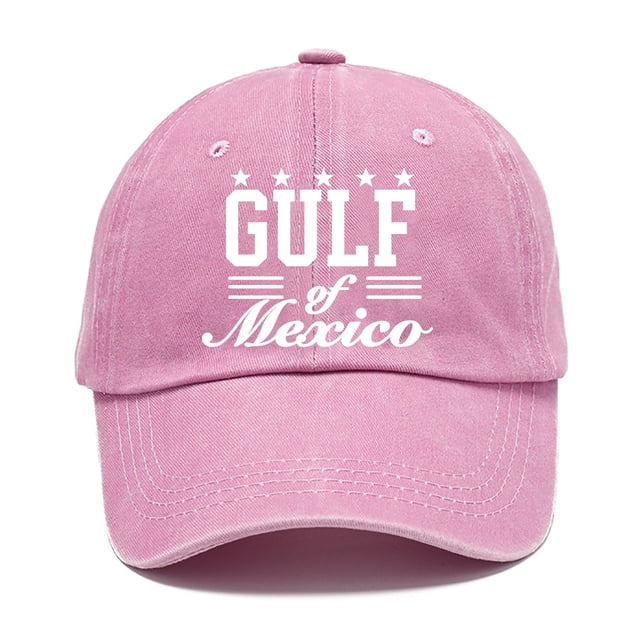 HNMKIU Print Classic Adjustable Unisex Casual Denim Baseball Cap 04_Pink,One Size