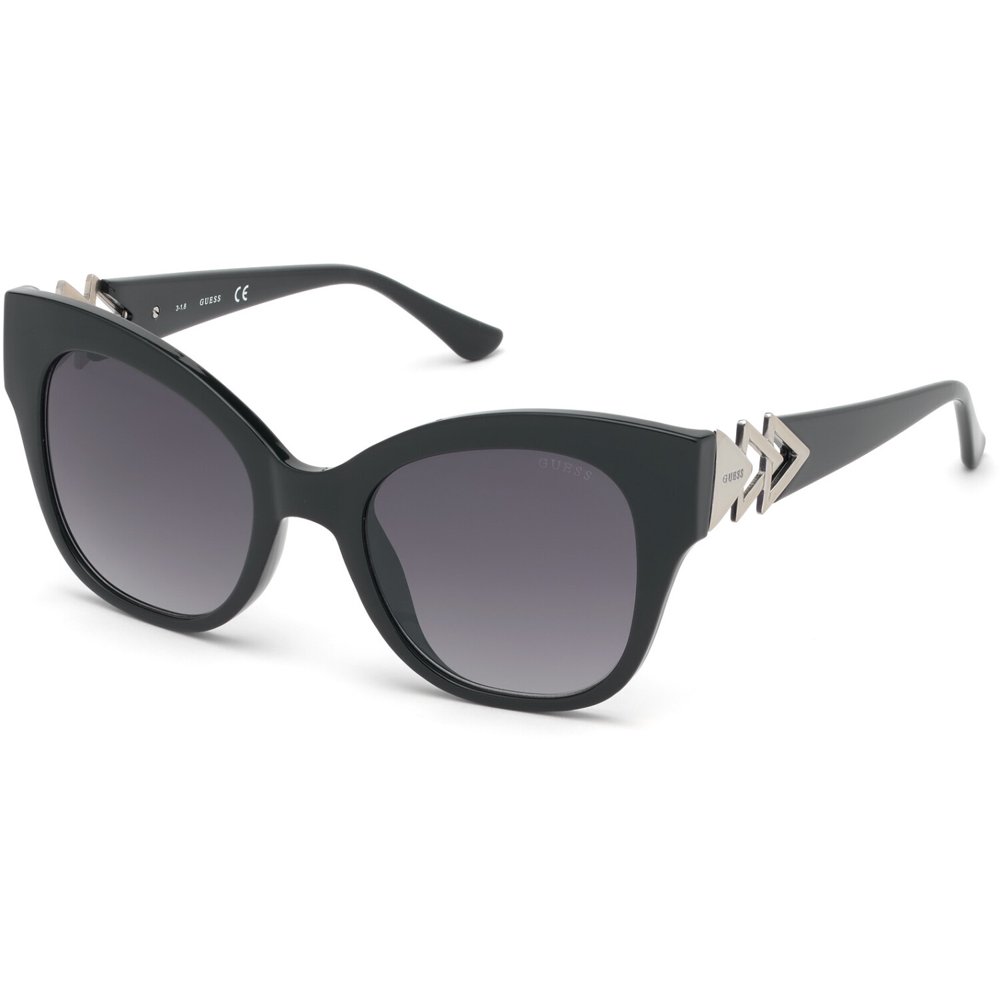 GUESS Guess Women's Mirrored Gu7596 GU759601C52 Black Cat Eye Sunglasses