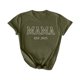 thumbnail image 1 of Camiseta Penkiiy para Mamá Mujer Mamá Vida Tees Gráficas Casual Lindas Tops Día de la Madre para Mamá XL Verde, 1 of 5