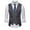 Dark Gray, variant on Wancir Men's Layered Suit Vest Business Dress Vests Formal Wedding Waistcoat Slim Fit