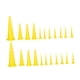 thumbnail image 1 of 22 tapones de goma resistentes al aceite para orificios de mangueras mecánicas. Amarillo, 1 of 8