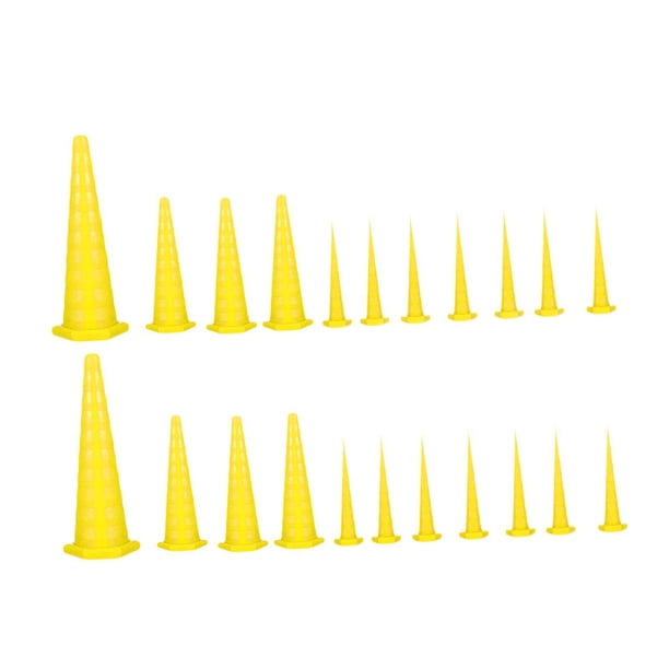 22 tapones de goma resistentes al aceite para orificios de mangueras mecánicas. Amarillo