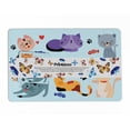 thumbnail image 5 of Printtoo Personalized Placemat & Coaster Set For Kids Toddlers,Birthday Gift For Boys,Gift For Girls,Cat-8x11.5 Inch, 5 of 5