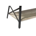 thumbnail image 5 of Artum Hill Hudson Rectangle Whitewash 48" Coffee Table with Storage Shelf and Metal Frame, 5 of 6