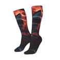 thumbnail image 2 of Fotbe Red Moon Shark Sailboat print Women's Men's Novelty Crew Socks Cotton Socks Knee High Socks for Walking,Running,Nurses,Pregnancy, 2 of 8