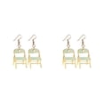 thumbnail image 4 of Minnieouse Pendientes de silla plegables, duraderos y elegantes, se mantienen elegantes durante todo el día, aleación ligera y a la moda Type1 NO1, 4 of 6