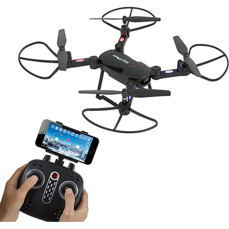 SereneLife Black Wi-Fi FPV Foldable Drone with HD Camera and Live Video