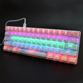 thumbnail image 2 of HXSJ V900 Teclado mecánico compacto de 61 teclas con cable Teclado retroiluminado RGB Tecl HXSJ Teclado, 2 of 6