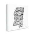 thumbnail image 3 of Stupell Industries Mississippi Typography Shape State Map Graphic Art Gallery Wrapped Canvas Print Wall Art, Design by The Saturday Evening Post, 3 of 7