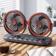 thumbnail image 6 of Miwamany Tower Dual Head Desktop Fan Multifunctional Oscillating Fan for Home Office Bedroom Table Personal Cooling with Type-C Charging, 6 of 7