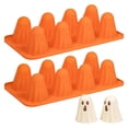 thumbnail image 4 of Sylvtty Ghost Silicone Mold Non-Stick 3D Chocolate Molds 8-Cavity Halloween Baking Mold for Jelly Candy Pudding Ice Cube Gummy Crayon Resin, 4 of 7