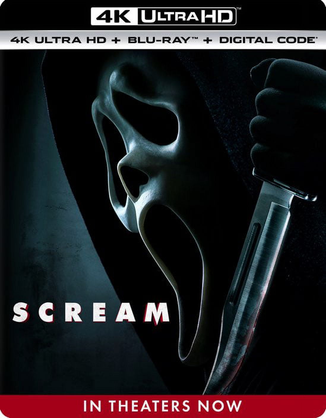 Scream (2022) 4K Ultra HD + Movie Poster (Walmart Exclusive) (4K Ultra HD) (Walmart Exclusive), Exclusive Bundle, Horror