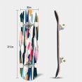 thumbnail image 3 of Skateboards for Beginners drawn floral abstract print Creative collage seamless Fashionable for 31"x8" Maple Double Kick Concave Boards Complete Skateboards Outdoor for Adults family friends Gifts, 3 of 5