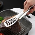 thumbnail image 3 of Reheyre Stainless Steel Food Bread Steak Tongs - Kitchen Buffet Serving and Cooking Clips Tool, 3 of 8