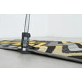 thumbnail image 3 of Handcraft Rugs - Yellow/Gray/Silver/Black/Abstract Area Rug Modern Contemporary Zigzag Crisscross Wave Design, 3 of 8