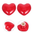 thumbnail image 6 of LOLIPPYY Set of 8 Red Ceramic Heart-Shaped Cabinet Knobs for Kids' Rooms and Dressers, Easy to Install Hardware, 6 of 8