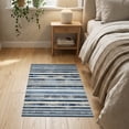 thumbnail image 3 of ODIKA Boho Striped Farmhouse Vintage Geometric Stripe Motifs Southwestern Pet Friendly & Kids Safe Bedside for Bedroom, Nursery, RV, 3 of 7