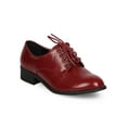 thumbnail image 1 of New Women Refresh Pebble Polished Leatherette Classic Lace Up Oxford Size, 1 of 5