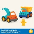 thumbnail image 6 of Battat Toy Dump Truck and Tow Truck Drivers and Moving Parts for Toddlers 12 Months Old, 6 of 11