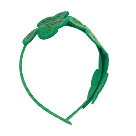 St. Patrick's Day Green Sequin Shamrock Headband