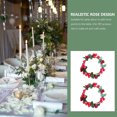 thumbnail image 5 of Juego de 8 anillos para velas de pilar con frutos rojos para velas de 8 cm: decoración romántica para San Valentín o bodas, 5 of 5