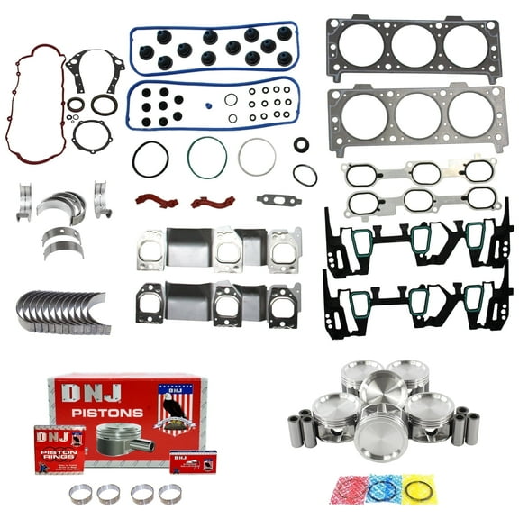 DNJ EK3121 Engine Rebuild Kit Fits Cars & Trucks 2005-2009 Chevrolet Pontiac Equinox Torrent 3.4L OHV V6 12V 207cid VIN F