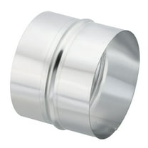 Uxcell 5" Galvanized Steel Duct Connector Duct Coupling Vent Coupler, 4" Long