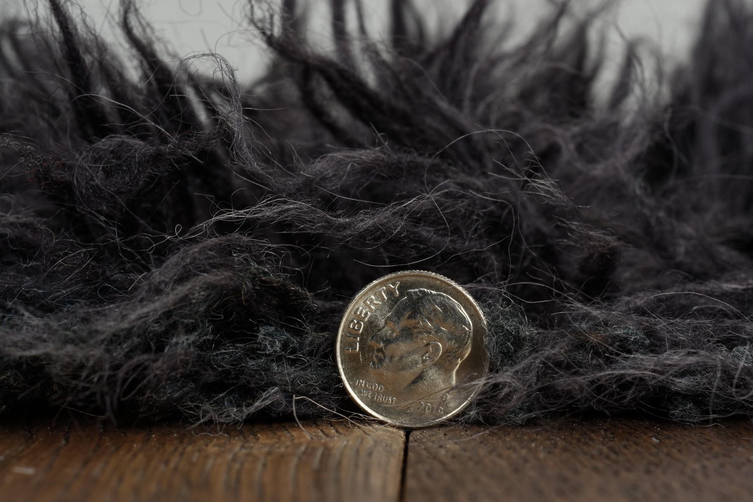 New Flokati 1400gr 3'6" x 5'6" Accent Rug, Grey