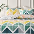 thumbnail image 4 of Juego de edredón UOZZI BEDDING reversible y colorido tamaño queen, 4 of 9