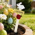 thumbnail image 4 of REK Easter Decor Easter Resin Rabbit Wooden Welcome Yard Sign For Festival Outdoor Garden Patio Yard, 4 of 6
