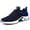 Blue, variant on Mens Lace Up Sneakers Casual Running Shoes