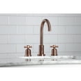 thumbnail image 3 of Kingston Brass FSC892ZXAC Millennium Widespread Bathroom Faucet with Brass Pop-Up, Antique Copper, 3 of 8