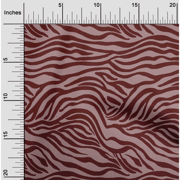 oneOone Viscose Chiffon Maroon Fabric Skins Animal Sewing Fabric By The Yard Printed Diy Clothing Sewing Supplies 42 Inch Wide