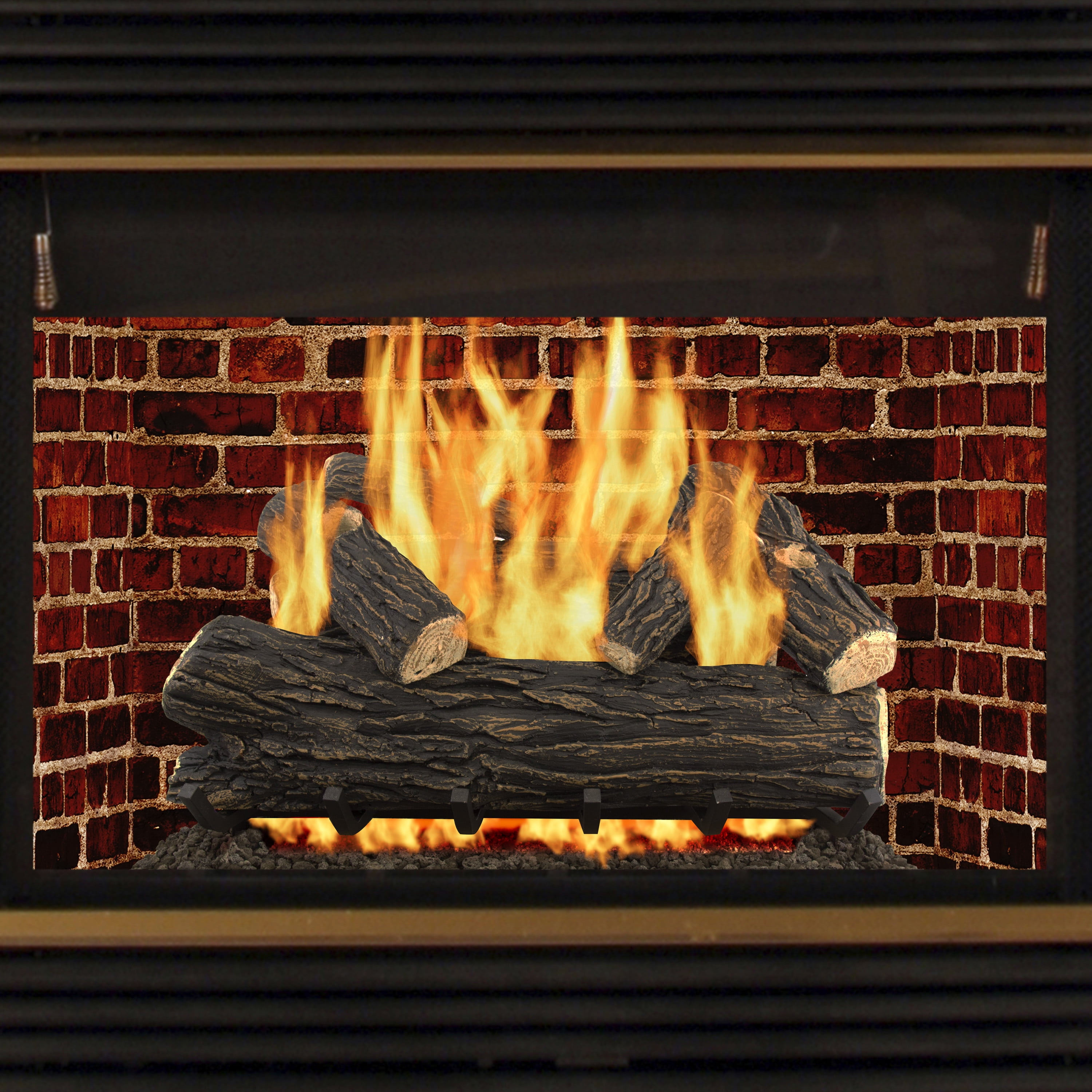 Pleasant Hearth 30 Willow Oak Vented Gas Log Set 65,000 BTUs