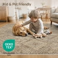 thumbnail image 4 of ODIKA Neutral Faded Para Tonal Scattered Transitional Dining Under Non-Slip Chair-Friendly for Home Office, Gaming Room, Desk, 4 of 7