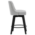 thumbnail image 7 of MINCETA Counter Stool,26" 360 Free Swivel Upholstered Bar Stool with Back-PU in Light Gray, 7 of 7