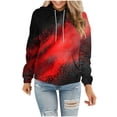 thumbnail image 2 of DDAPJ pyju Womens Novelty Hoodies Fashion Casual Athletic Pullover Sweatshirts Lightweight Drawstring Hoodie with Kangaroo Pocket, 2 of 5
