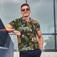 thumbnail image 4 of Fotbe Farm Animals 2 Camiseta Polo de Golf para Hombre con Estampado – Camisa Deportiva Transpirable con Cuello Abotonado-Medium, 4 of 6