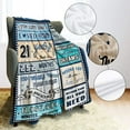 thumbnail image 5 of DAJU 18 Year Old Boy Birthday Gift Super Soft and Warm Happy Birthday Blanket Digital Heartwarming Sentences Creative Design Ideal Gifts for 18th(30*40inch), 5 of 7
