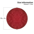 thumbnail image 2 of KLL Drink Coasters Set Round Shape of 4,PU Leather Absorbent Coasters Set Decorative Coffee Cup Coasters Housewarming Gift for Home Decor-Vintage Burgundy, 2 of 5