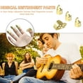 thumbnail image 3 of Púas para Pulgar 4 Uds. Dedos Metal Abierto Dedo Índice Ajustables Con Agujeros Púa Piezas Instrumentos Musicales, 3 of 8