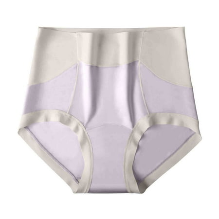 TMOYZQ Women s Cotton Underwear High Waist Stretch Briefs Soft Underpants Ladies Full Coverage Panties Available in Plus Size on Clearance