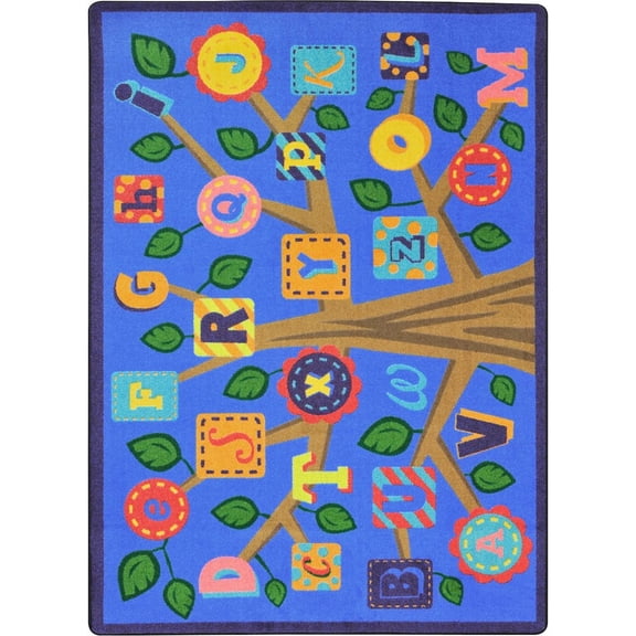 Kid Essentials - Early Childhood Alphabet Leaves, 10'9" x 13'2", Soft