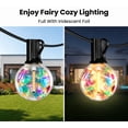 thumbnail image 4 of PHOPOLLO Outdoor String Light 25ft, 12+1 Led Bulbs Globe Light G40 E12, Hanging Fairy Lights for Patio, Garden, Christmas, 4 of 7