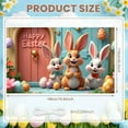 thumbnail image 2 of Pink Bunny Easter Banner Colorful Letters Peeps Backdrop Easter Eggs Carrot Decor Bunny Display for Easter Party Spring Celebration Kids Event, 2 of 4